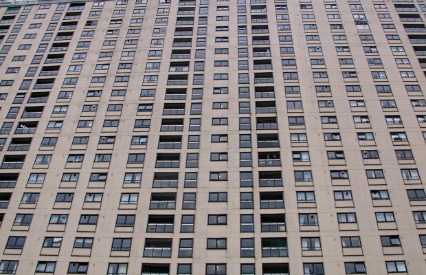 The Slab, Red Road, Glasgow
One of two tower blocks referred to as the 'slab' in the former Red Road housing development in Springburn.  At 25 floors and nearly 100m wide it didn't exactly blend in to the surroundings.  In 2008 is was decided to demolish all 7 remaining blocks and by 2015 all had been removed.
