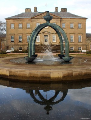 The fountain, Dumfries House
Since the house and estate were opened to the public in 2008 many new additions have appeared in the garden.  This fountain replaced flower beds in front of the house in 2014.  The estate and house now easily competes as one the best attractions in Ayrshire and entry to the estate and grounds are still free. [url=http://streetmap.co.uk/map.srf?X=254153&Y=620348&A=Y&Z=115/] Map location. [/url]
