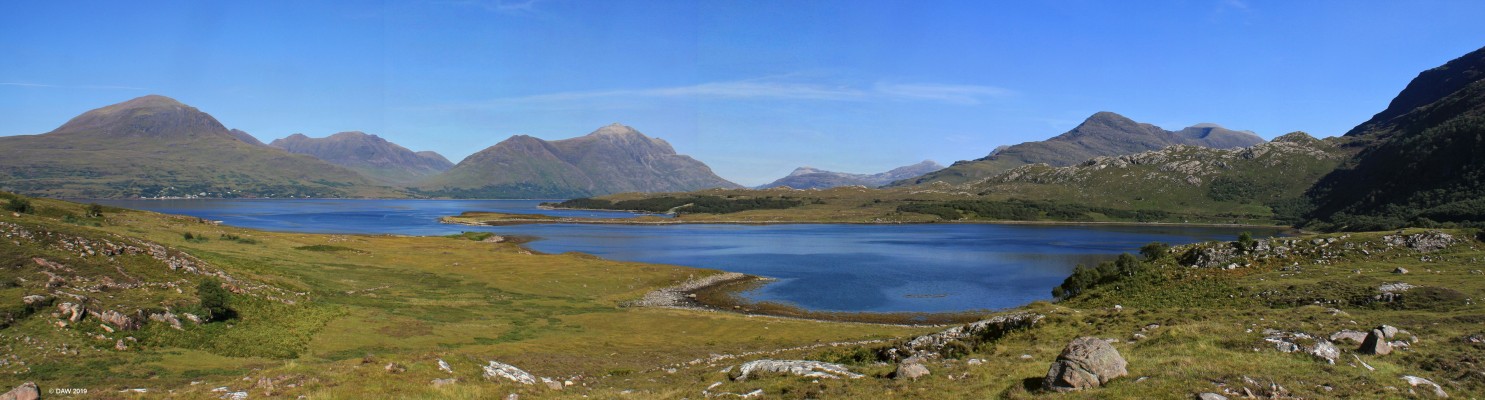 Upper Loch Torridon
Wester Ross at its best, in the foreground is ob Mheallaidh which opens out in to Upper Loch Torridon. [url=https://streetmap.co.uk/map.srf?X=182518&Y=854079&A=Y&Z=120/] Map location. [/url]
