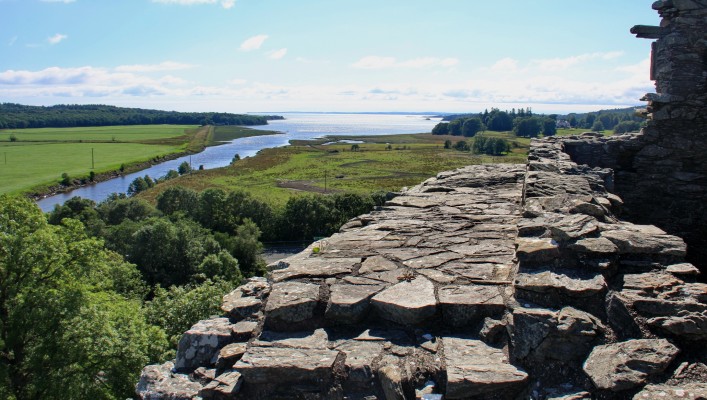 Looking West from Cadoness Castle
Looking out across Fleet Bay towards Wigton Bay from the top of Cardoness Castle near Gatehouse of Fleet.  [url=http://www.streetmap.co.uk/map?X=256469&Y=556124&A=Y&Z=126/] Map location. [/url]
