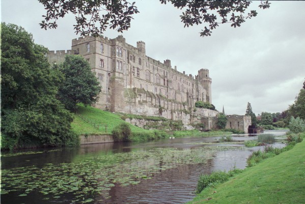 Warwick Castle, 1992
A view of the south facade of Warwick Castle from across the River Avon.  [url=http://streetmap.co.uk/map?X=428396&Y=264510&A=Y&Z=115] Map location. [/url]
