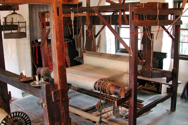 Weaving Loom, Sma' Shot Cottages, Paisley
The Sma' Shot cottages in Paisley have been restored by the The Old Paisley Society as to how Weavers and Artisans houses would have been in the 19th century.
