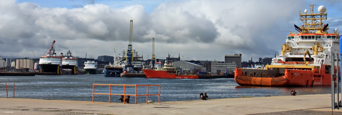 Aberdeen Harbour
A view of the busy Aberdeen Harbour in 2017.
