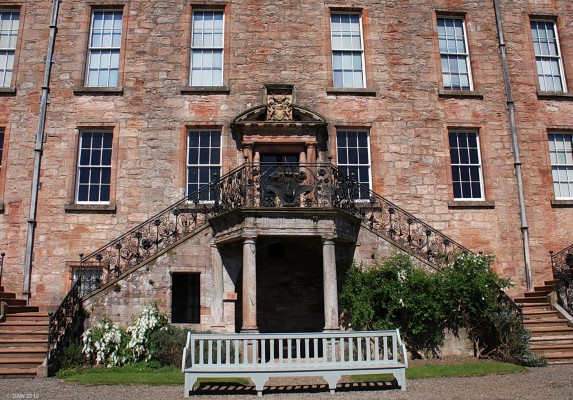 The backdoor steps at Drumlanrig Castle
