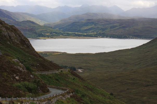 Glenelg from Skye
Looking down Kylerhea Glen towards Glenelg on the mainland.  [url=http://streetmap.co.uk/map.srf?X=176061&Y=820622&A=Y&Z=115/] Map location. [/url]
