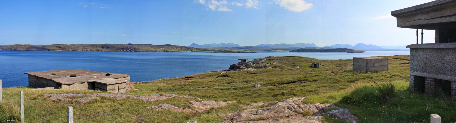 WWII defences, Loch Ewe
The remains of some of the defences at the entrance to Loch Ewe.  In the early years of the war this sea loch was used as the gathering point for the Russian Convoys.  There were naval guns and anti-aircraft sites all around the loch and the opening was protected by a submarine net. [url=https://streetmap.co.uk/map.srf?X=181509&Y=892113&A=Y&Z=120/] Map location. [/url]
