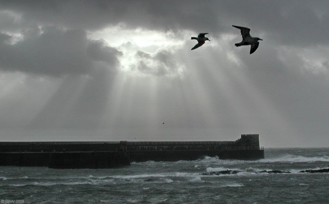 Saltcoats harbour wall
A bleak winter day at Saltcoats.  [url=http://www.streetmap.co.uk/map.srf?X=224475&Y=641140&A=Y&Z=120/] Map location. [/url]
