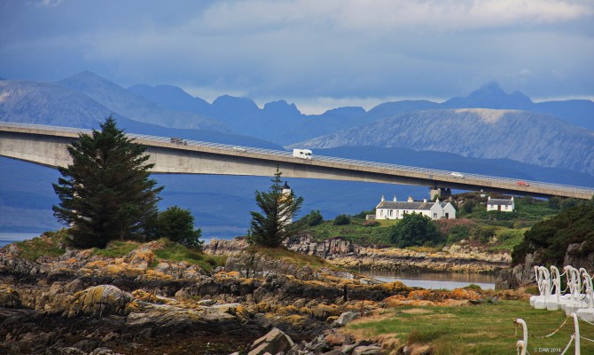 The Skye Bridge and Cuillins
