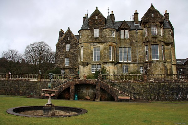 Torosay Castle, Mull
Torosay Castle on a rather wet March day.  Completed in 1858 as Duart House it was renamed Torosay Castle in 1911 so as to avoid confusion with the restored Duart Castle across the bay.  [url=http://www.streetmap.co.uk/map.srf?X=173012&Y=735310&A=Y&Z=120/] Map location. [/url]
