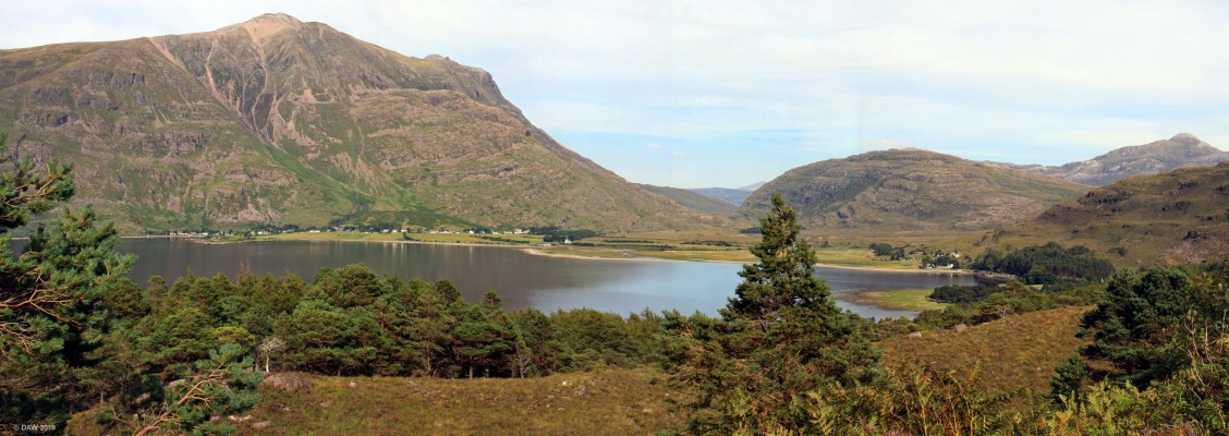 Upper Loch Torridon
A view of the head of the sea Loch, Loch Torridon.  The houses in the distance are those of the small village of Torridon.  [url=http://www.streetmap.co.uk/map.srf?X=191755&Y=857850&A=Y&Z=120&ax=186627&ay=854222/] Map location. [/url]
